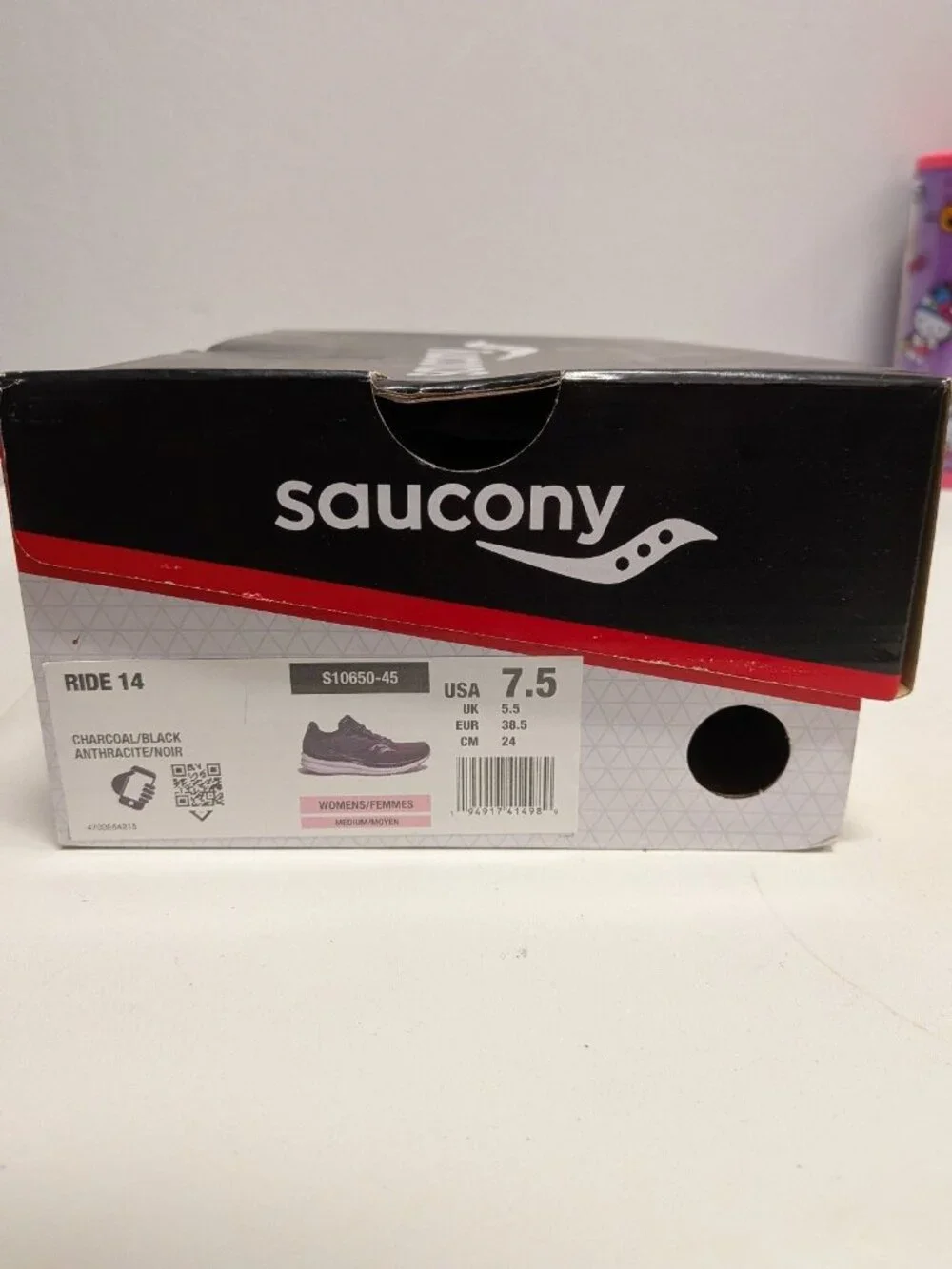 SAUCONY Womens Ride 14 Running Shoes US Size 7.5
